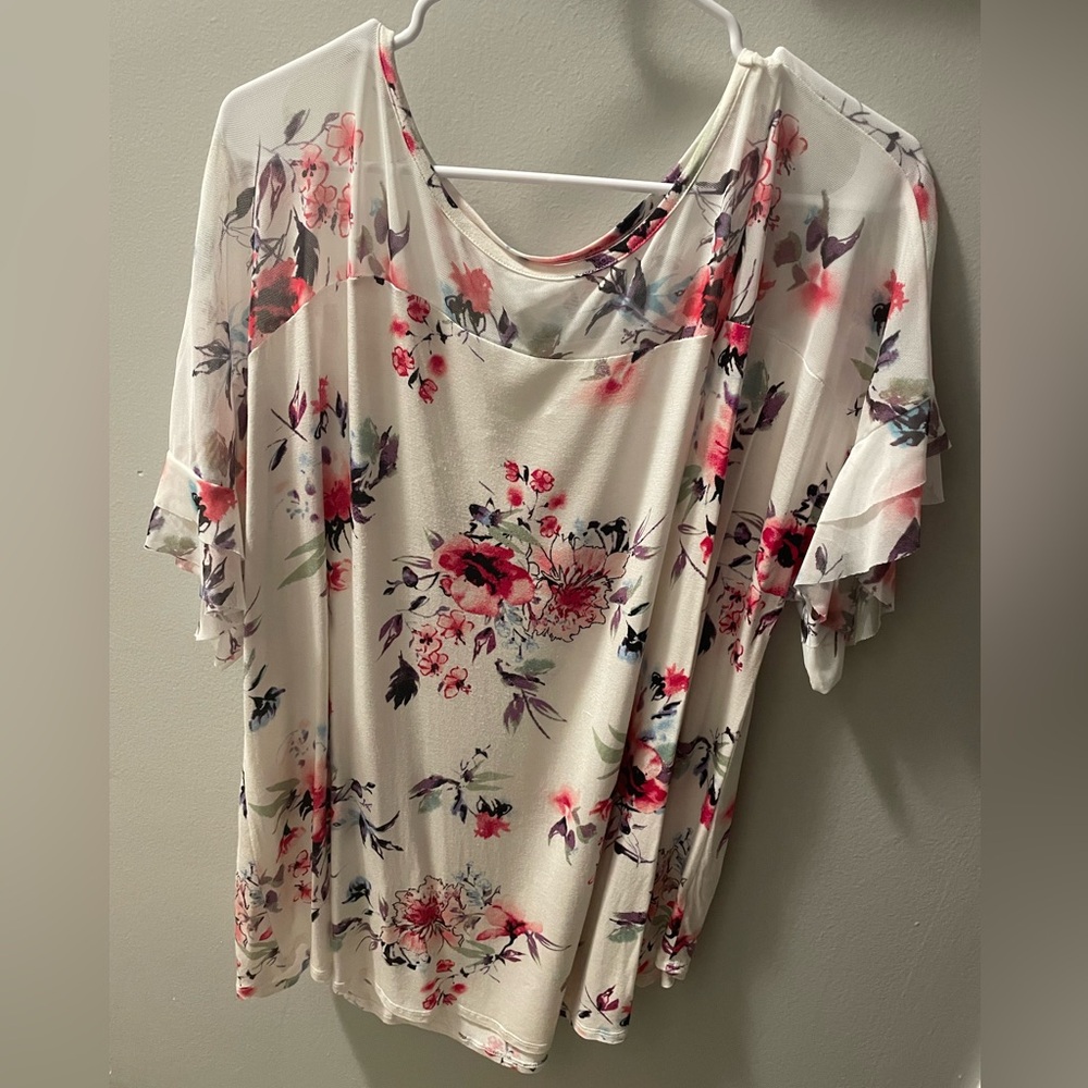 French Laundry floral tee 3X